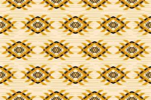 Ethnic ikat seamless pattern in tribal. Aztec geometric ethnic ornament print. Ikat pattern style. vector