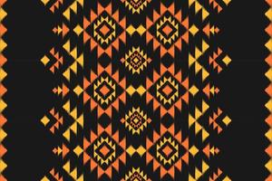 Carpet ethnic ikat pattern art. Geometric ethnic ikat seamless pattern in tribal. Mexican style. vector