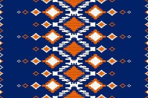 arte abstracto étnico ikat. patrón sin costuras en tribal. estampado de adornos geométricos aztecas. vector