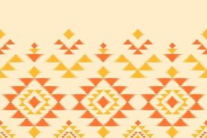 Abstract ethnic ikat background. Geometric seamless pattern in tribal. Fabric Indian style. vector