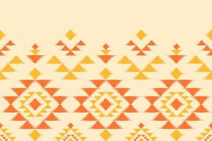 Abstract ethnic ikat background. Geometric seamless pattern in tribal. Fabric Indian style. vector