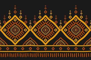 Abstract ethnic native art. Geometric ethnic seamless pattern in tribal. Fabric Indian style. vector