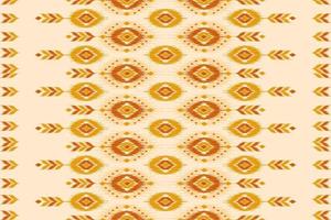 Abstract ethnic ikat background. Geometric seamless pattern in tribal. Fabric Mexican style. vector