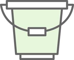 Bucket Vector Icon Design