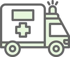 Ambulance Vector Icon Design