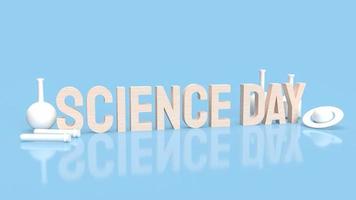 text science day for holiday concept 3d rendering photo