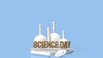 text science day for holiday concept 3d rendering photo