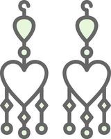 Earrings Vector Icon Design