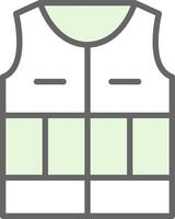 Life Jacket Vector Icon Design