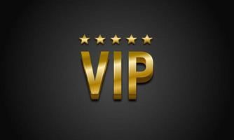 VIP golden label with five stars. Luxury, Premium. photo