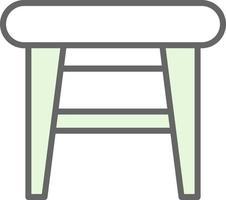 Stool Vector Icon Design