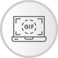 icono de vector de gif