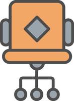 Desk Chair Vector Icon