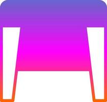 Stool f Vector Icon Design