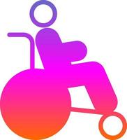 Disability Vector Icon Design