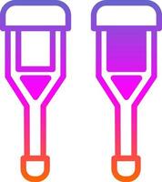 Crutch Vector Icon Design