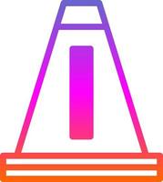 Traffic Cone Vector Icon Design