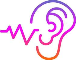 Hearning Test Vector Icon Design