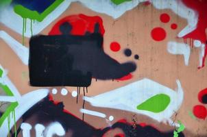 Background image with elements of graffiti pattern. Street art concept photo