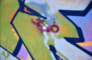 Background image with elements of graffiti pattern. Street art concept photo