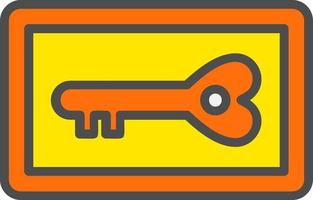 Key Card Vector Icon