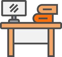 Office Table Vector Icon