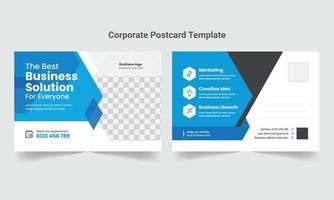 Corporate Business Postcard Template vector