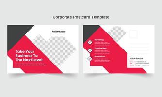 Corporate Business Postcard Template vector