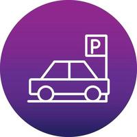 Car Parking Vector Icon