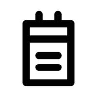 notes icon silhouette vector