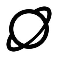 planet icon outline vector