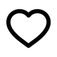 heart icon outline vector