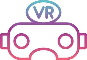 icono de vector de gafas de realidad virtual