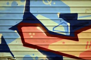 Background image with elements of graffiti pattern. Street art concept photo