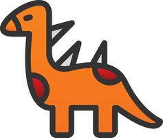 diseño de icono de vector de dinosaurio