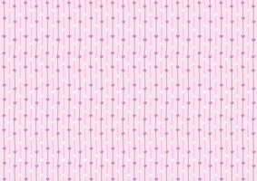 Cute pattern line heart pink and white colors background vector