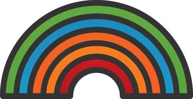 Rainbow Vector Icon Design