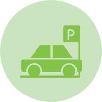 Car Parking Vector Icon