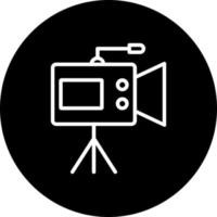 icono de vector de cámara de vídeo