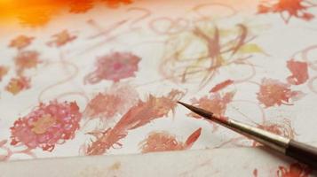 Closeup of A Painting Being Painted In Karachi Pakistan 2023 photo