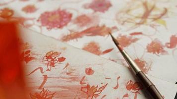 Closeup of A Painting Being Painted In Karachi Pakistan 2023 photo