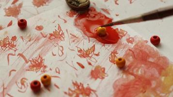 Closeup of A Painting Being Painted In Karachi Pakistan 2023 photo