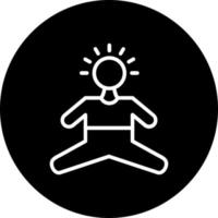 icono de vector de yoga