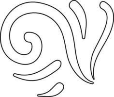 Design element circles swirls. vector