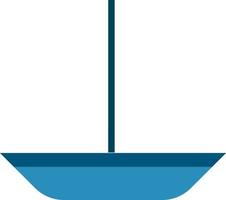 Boat with sails. vector