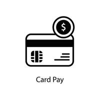 Card Pay Vector outline Business and Finanace   Style Icon. EPS 10