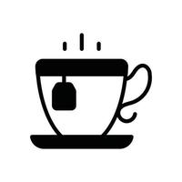 Tea Vector Icon Christmas solid  Style Illustration. EPS 10