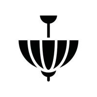 Ceiling Globe Vector Icon Solid EPS 10 file
