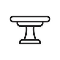 Office Table Vector Icon Line EPS 10 file