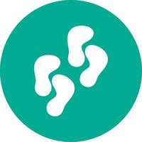 Footprint Vector Icon Design